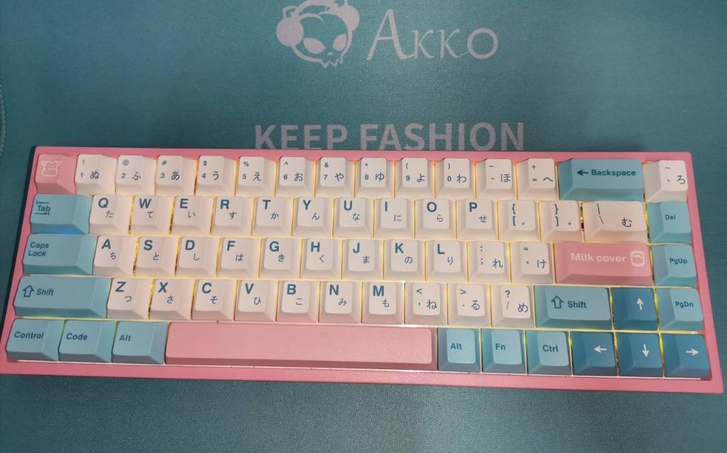 PBT Keycaps GMK Noel Light White Pink Blue Inspired pastel colorway