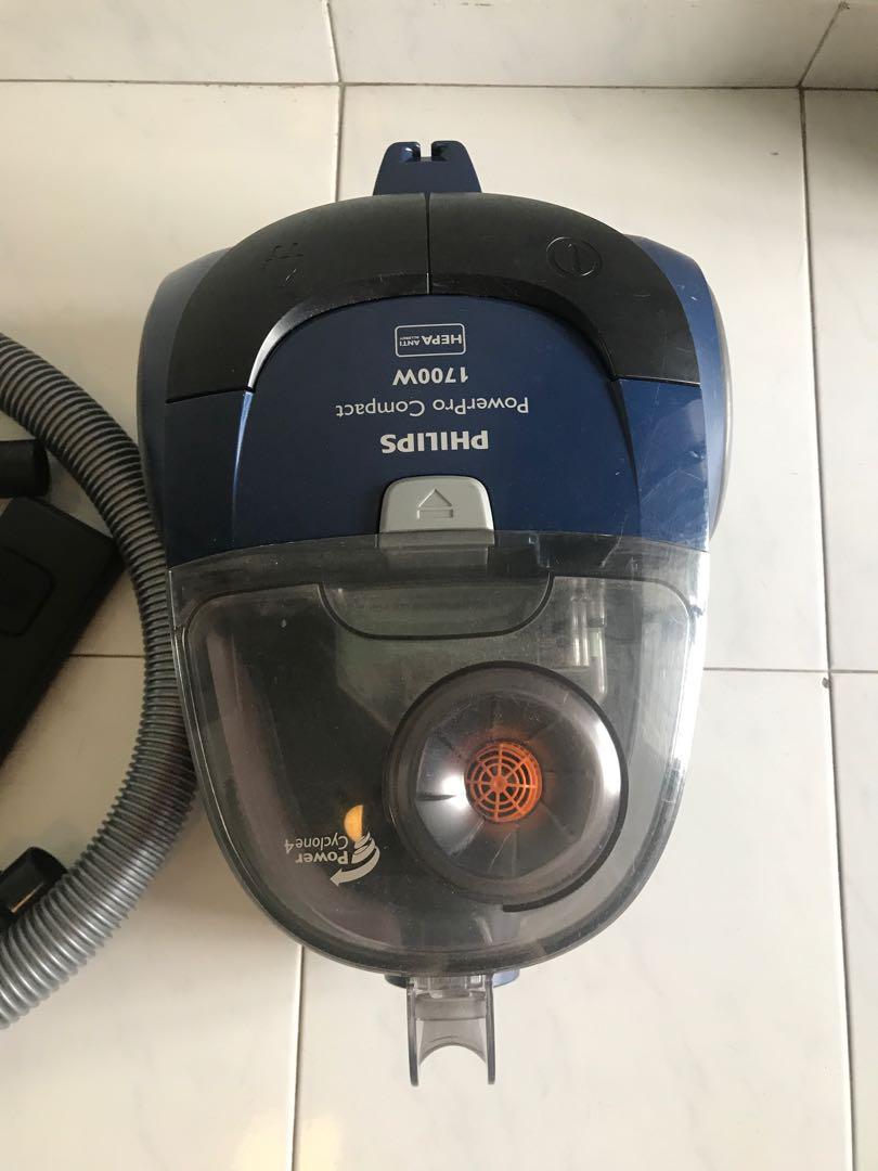 Philips PowerPro Compact Vacuum cleaner 1700W Hepa Anti-Allergy, TV ...