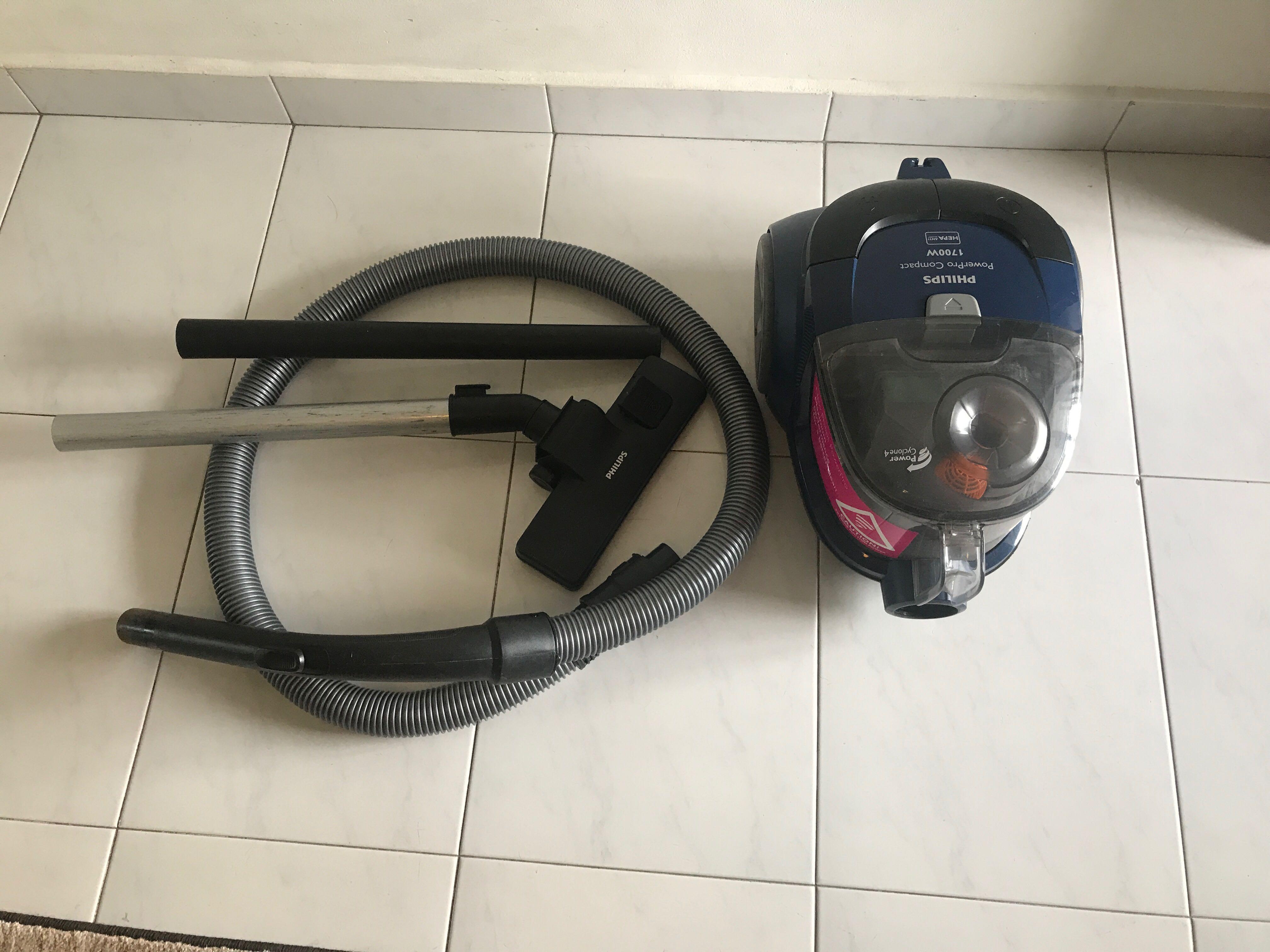 Philips PowerPro Compact Vacuum cleaner 1700W Hepa Anti-Allergy, TV ...