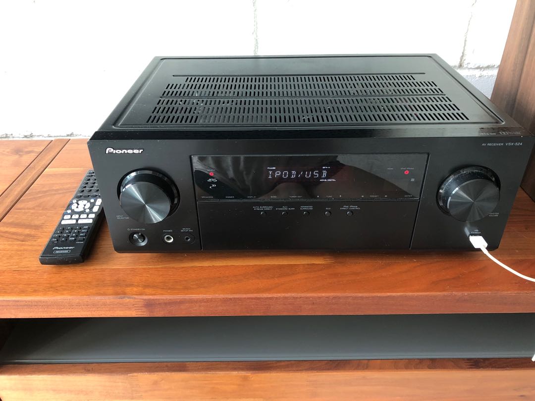 Pioneer VSX524 AV receiver, Audio, Soundbars, Speakers & Amplifiers on