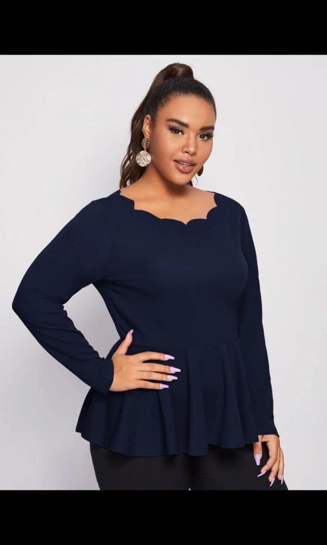 Shein Peplum Top, Women's Fashion, Tops 