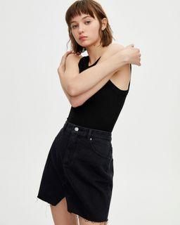PULL&BEAR Fitted Denim Mini Skirt