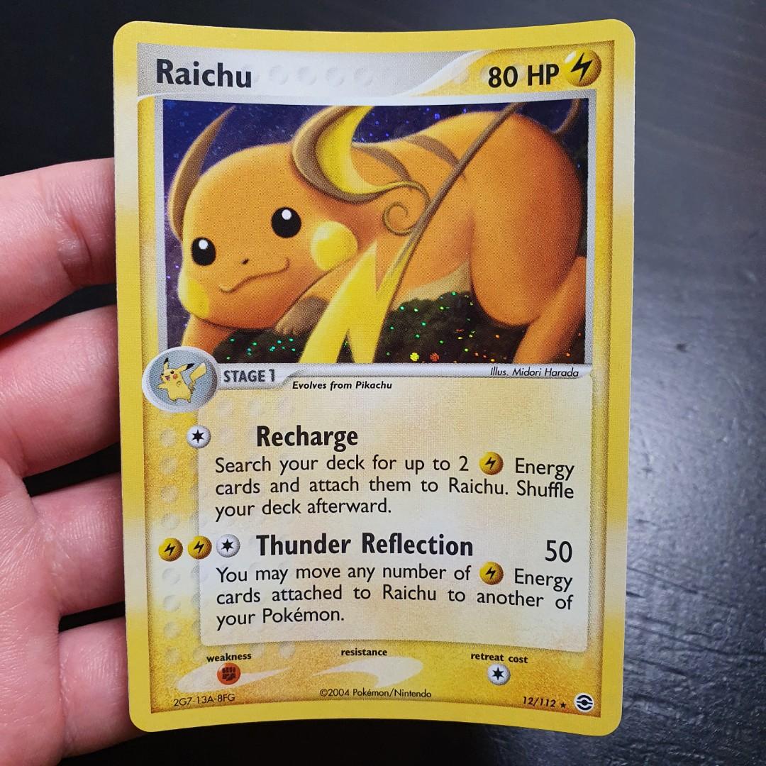 Raichu - 12/112 - Holo Rare (Ex Fire Red & Leaf Green Singles) Pokemon TCG  Cards, Hobbies & Toys, Toys & Games on Carousell