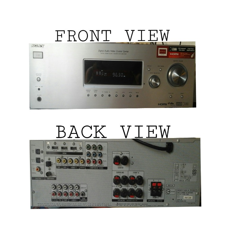 sony multi channel reciever str-DG510, Audio, Soundbars, Speakers ...