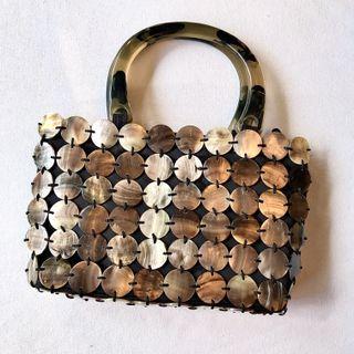 Stylish Native Bag Embellished with Capiz Shells