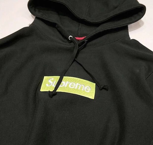 supreme black bogo hoodie