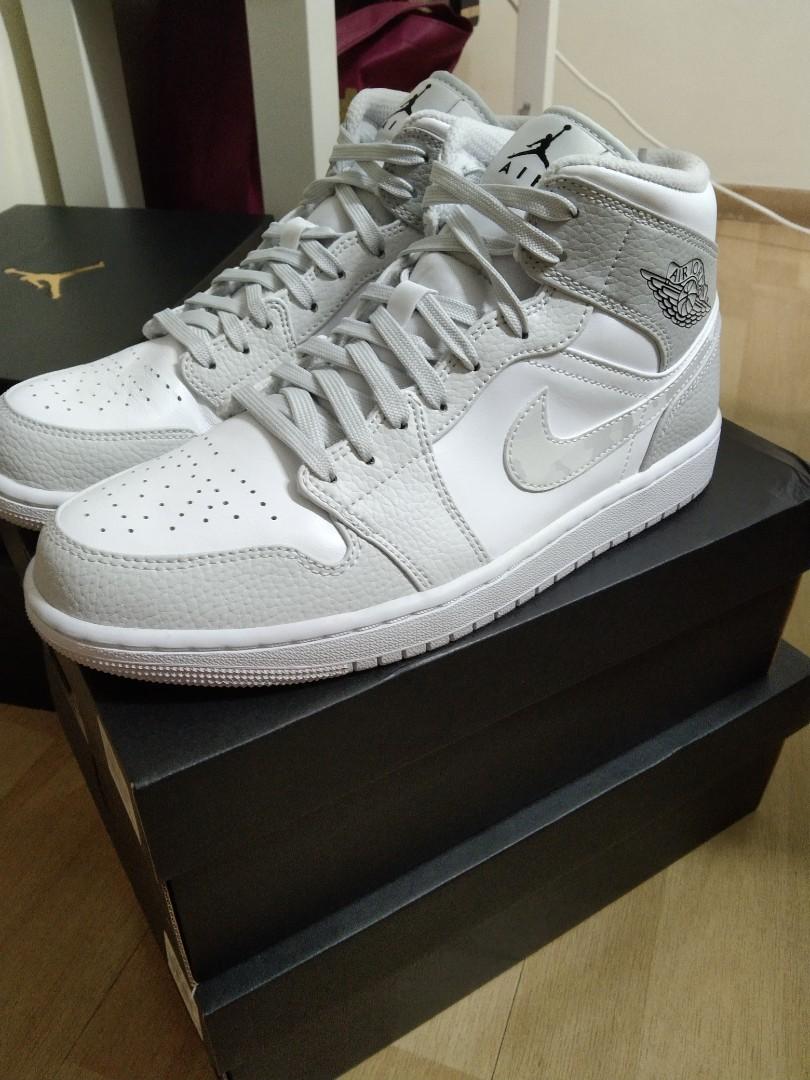 WTS Air Jordan 1 Mid Camo Grey White