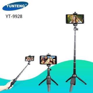 YT-9928 3 in 1 tripod selfie stick remote control