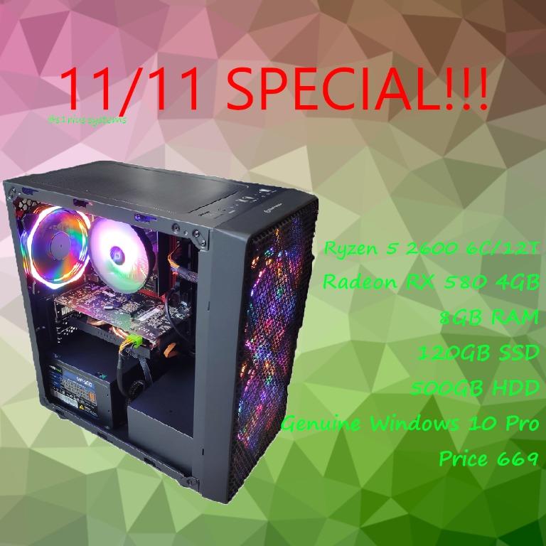 Ryzen 2600 rx 580 4gb store