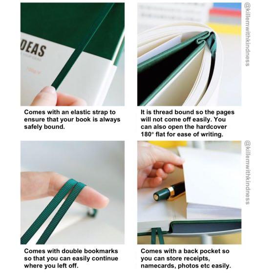 2022 Diary Planner A5 Hardcover Ruled Lined / Square Grid / Dotted