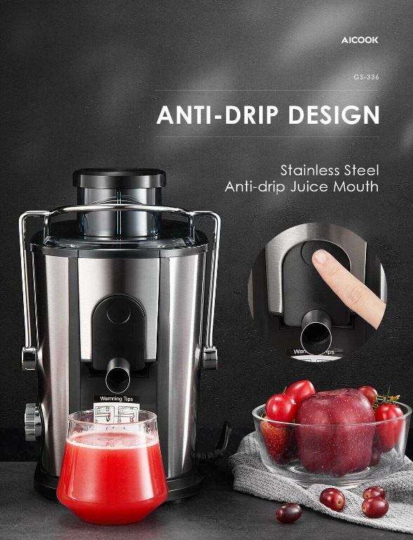 Aicook GS336 Juice Extractor Compact Fruits & Vegetables Juicer