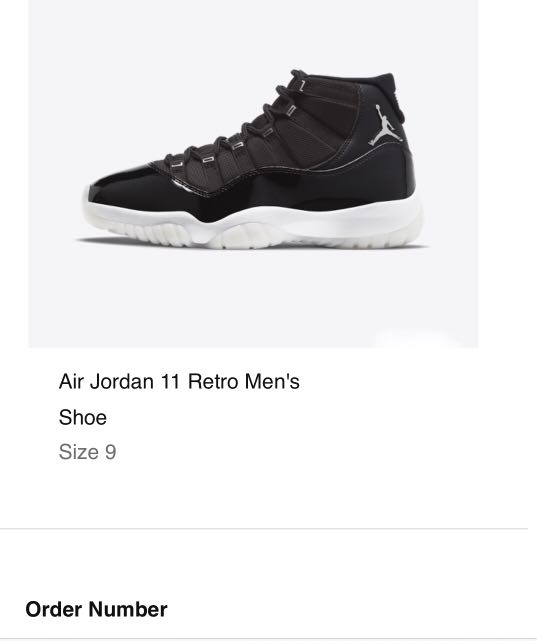 Jordan 11 mens size 9 clearance