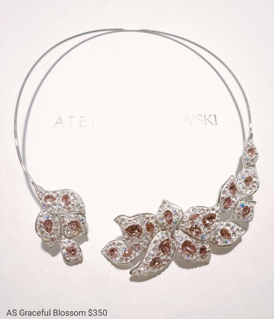 Atelier Swarovski Graceful Bloom Necklace, Women's Fashion 