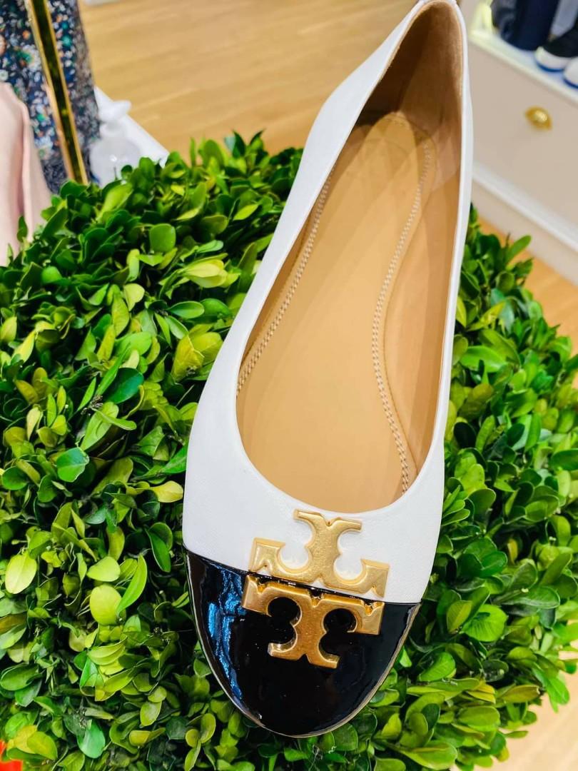 ORIGINAL BRAND NEW TORY BURCH EVERLY CAP TOE BALLET FLAT Women s Fashion Footwear Flats Sandals on Carousell