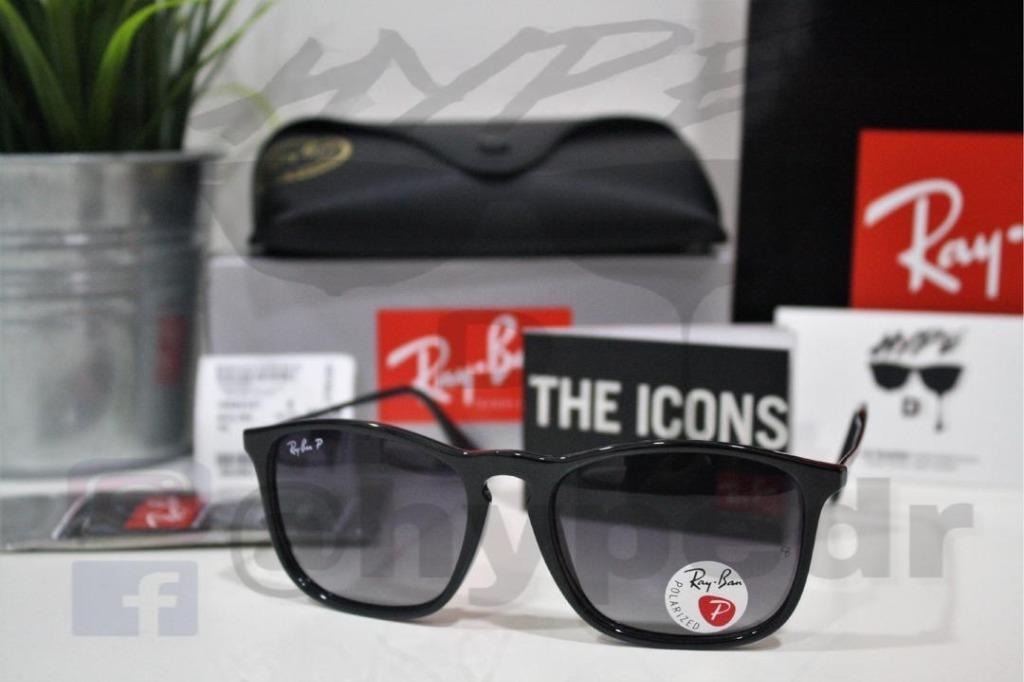 Authentic Ray Ban Chris RB4187 622/8G 54MM Polish Grey Gradient Polarized  Lens, Men's Fashion, Watches & Accessories, Sunglasses & Eyewear on  Carousell