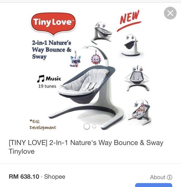 Baby swing bouncer Tiny Love 2 in 1 nature s way bounce and sway