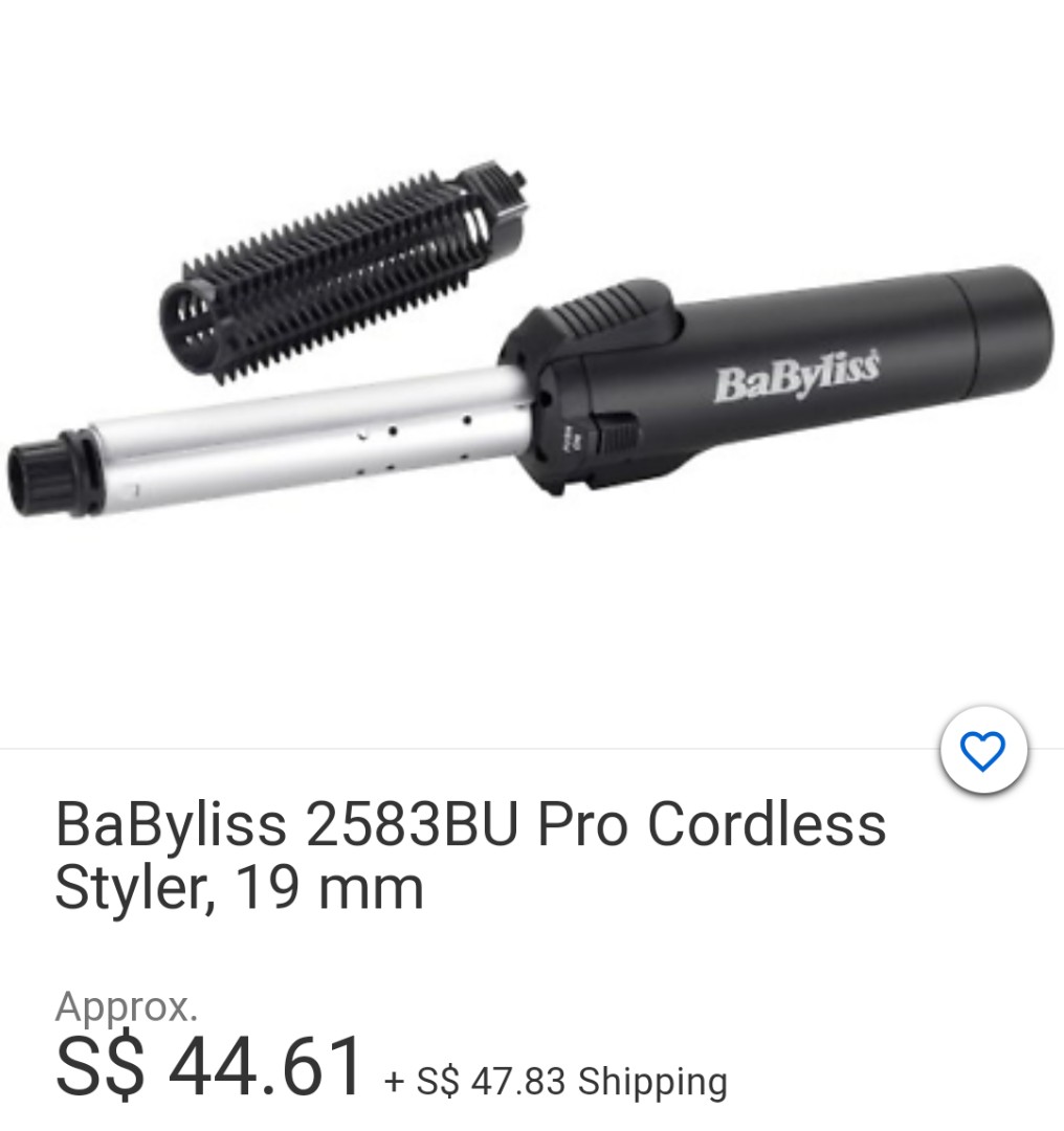 BaByliss 2583BU Pro Cordless Styler 19 mm Beauty Personal Care Hair on Carousell