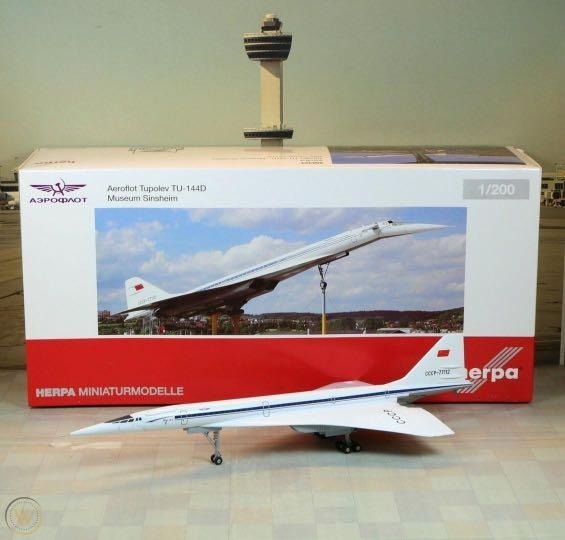 herpa Tu-144D 1/200 模型 ジンスハイム博物館モデル
