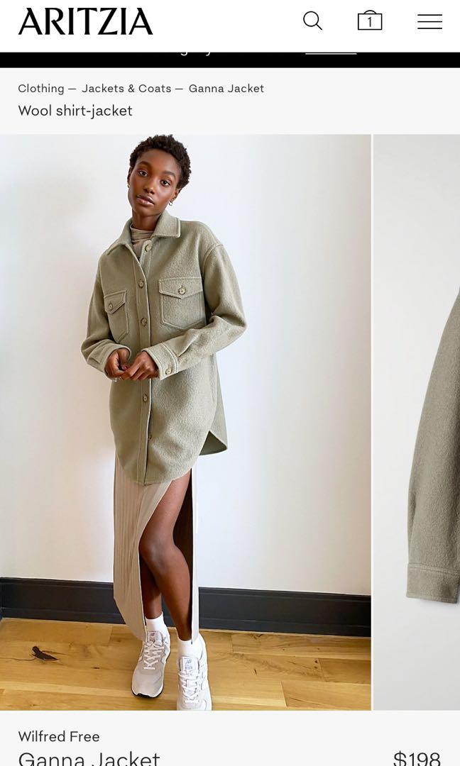 BNWT Aritzia Wilfred Ganna Jacket Dry Basil Green Small BNWT, Women's