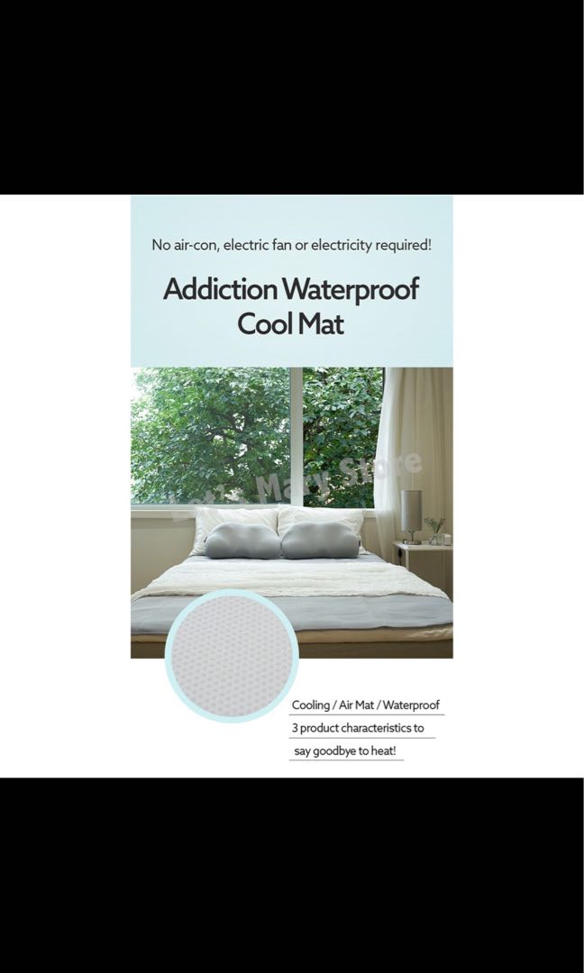 Bodyluv Addiction Waterproof Cooling Mat Furniture Home Living Bedding Towels On Carousell