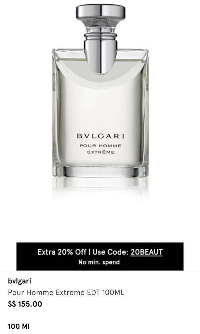 Bvlgari pour homme discount extréme