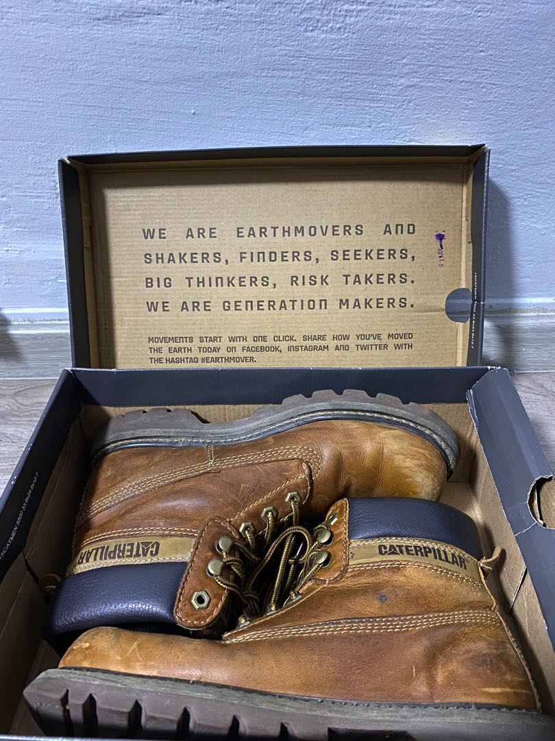 Caterpillar boots size 8 discount