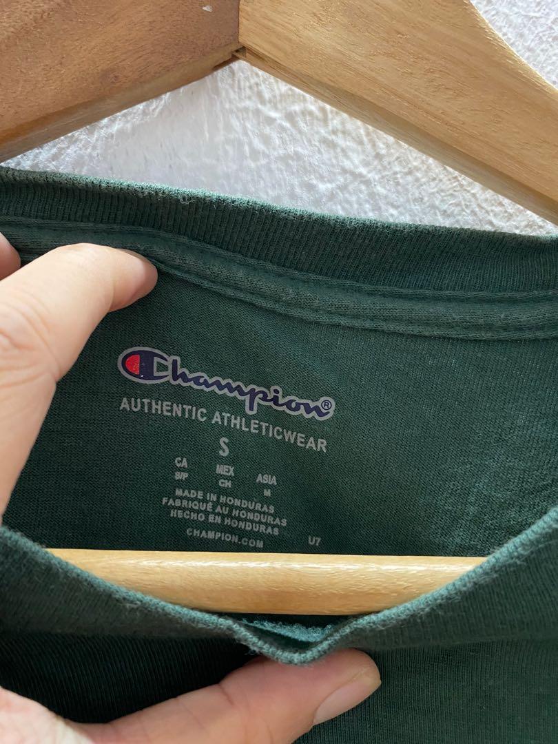 Champions Basic Tee (Category: Tshirts & Polo Shirts) located in Bangi. Submitted by eight8z (Listing ID 1048603518, Image 3). Description: WTS Champions Basic Tee Made in Honduras 💯 ORIGINAL BOUTIQUE Condition 9/10 Size S (pit18”/lenght26”) Cod/Pos pun boleh (+RM10) COD : Bangi-Putrajaya .