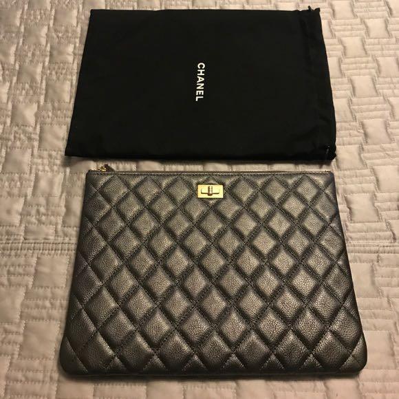 Chanel 2.55 clutch, Luxury, Bags & Wallets on Carousell