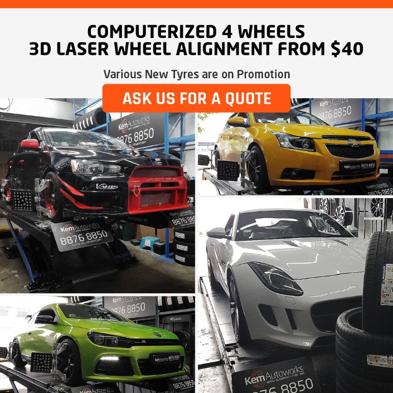 Computerized 4 Wheels 3D Laser Wheel Alignment from 40., Everything