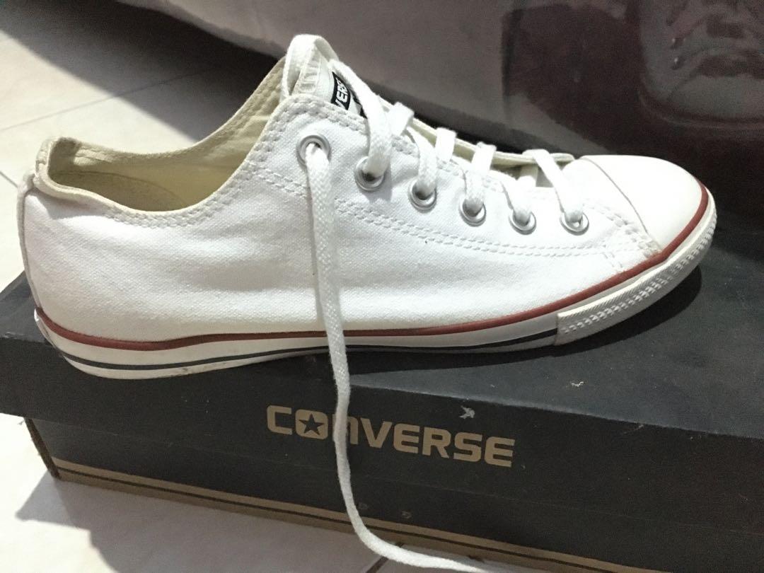 Converse lean ox white sales