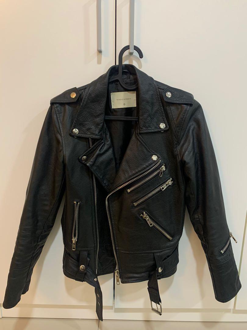 Deadwood leather new arrivals biker jacket