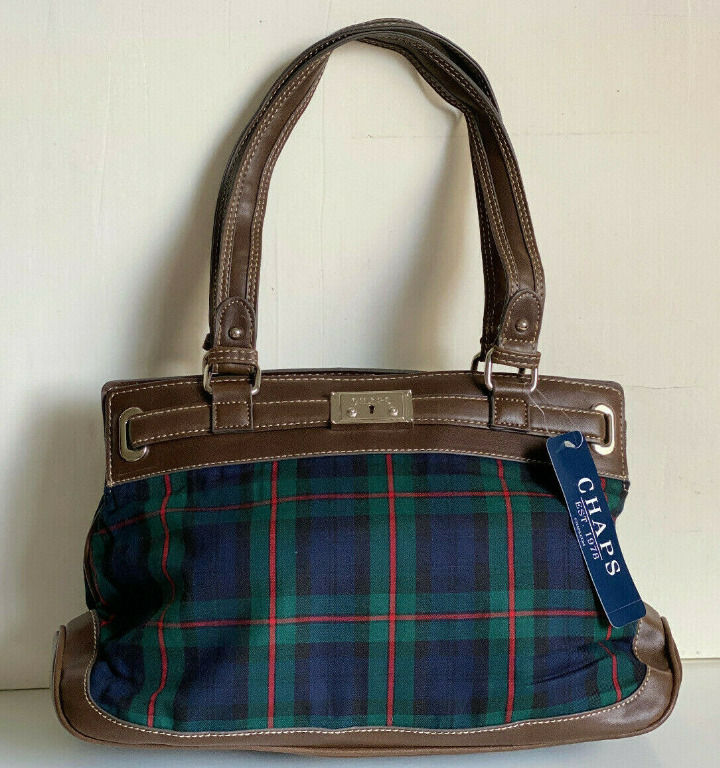 Chaps plaid purse shop