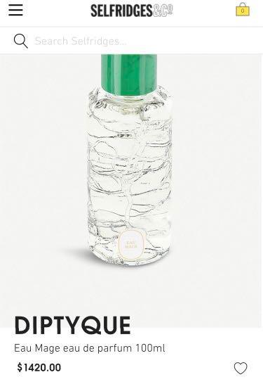 Diptyque Eau Mage eau de parfum 100ml, 美容＆個人護理, 沐浴＆身體