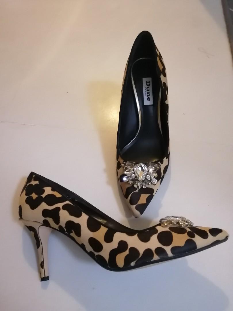Dune leopard pumps cheap