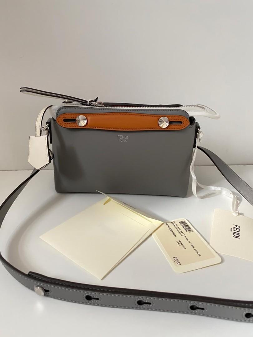 Fendi mini by the way grey multi Size 21x12 5x9 5cm Barang Mewah