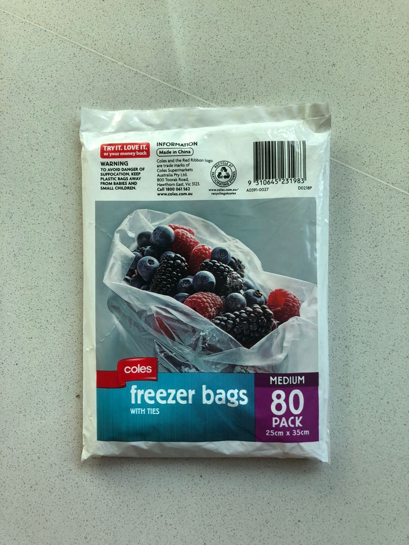 Australian Freezer Bags With Ties Home Appliances Kitchenware On Carousell Australian Freezer Bags With Ties Home Appliances Kitchenware On Carousell