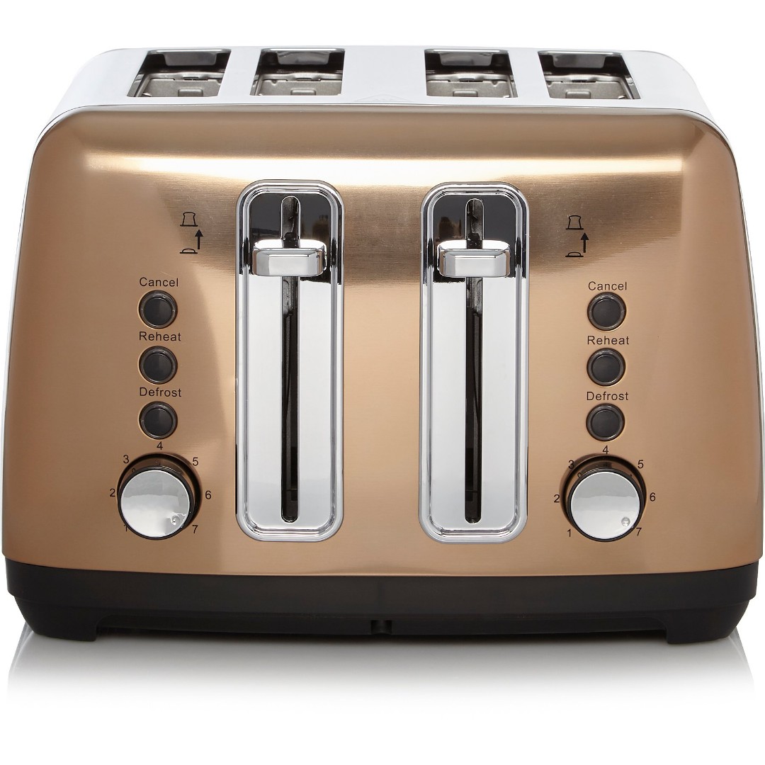 Home 4 Slice Toaster Bronze, TV & Home Appliances, Kitchen
