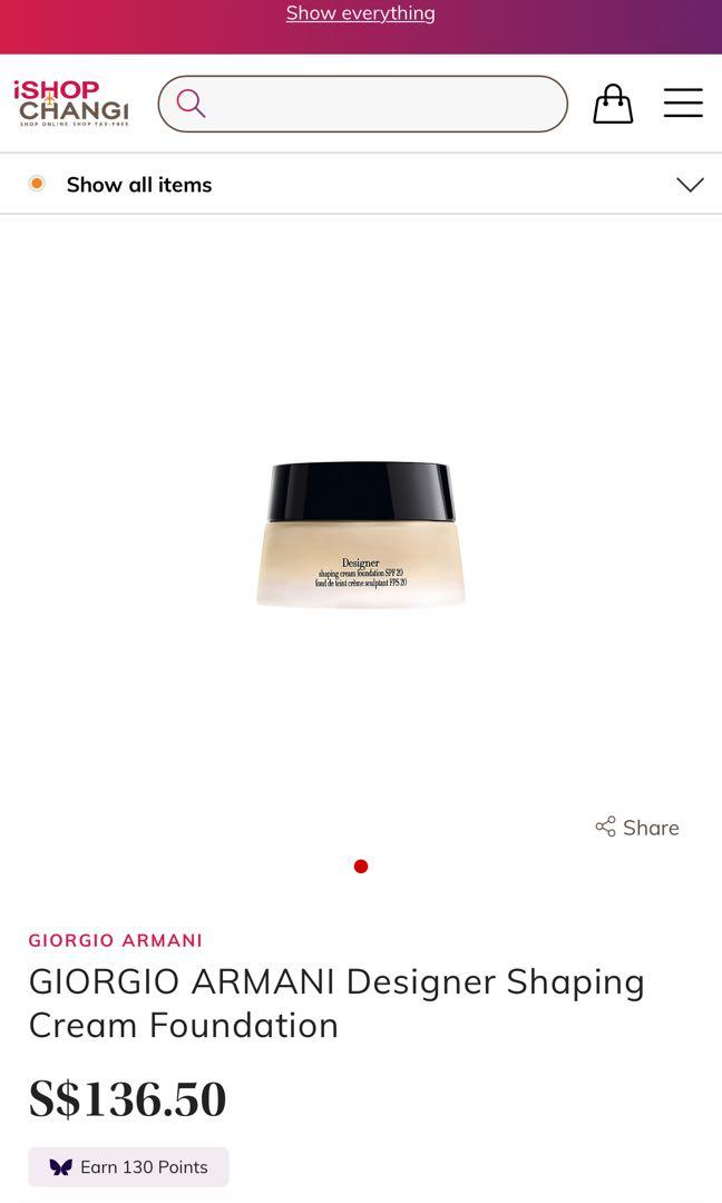 Giorgio Armani Designer Shaping Cream Foundation
