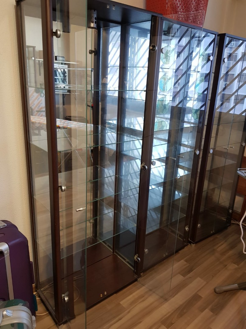 Glass Display set of 4, Furniture & Home Living, Furniture