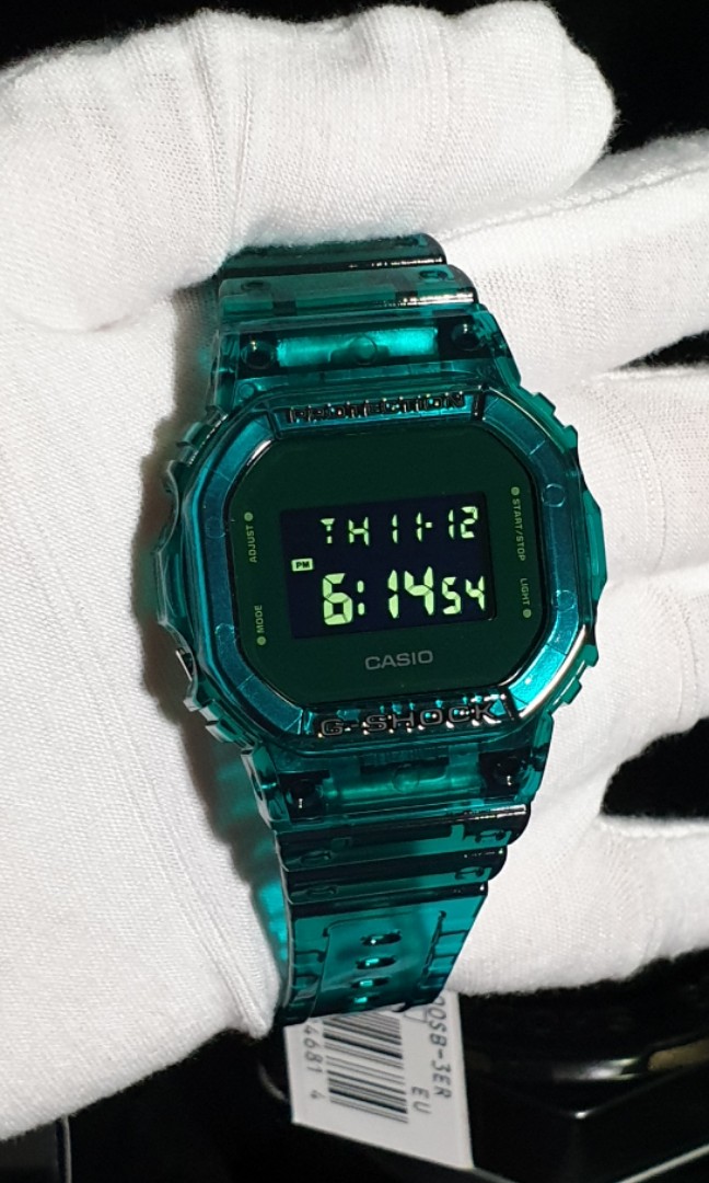 G-Shock, DW-5600SB-3, DW-5600SB, DW5600SB, DW5600, Jelly, Green Jelly,  green jelly, jelly, GShock, gshock, g-shock, Casio, casio, CASIO, GSHOCK,  G-SHOCK, Men's Fashion, Watches \u0026 Accessories, Watches on Carousell