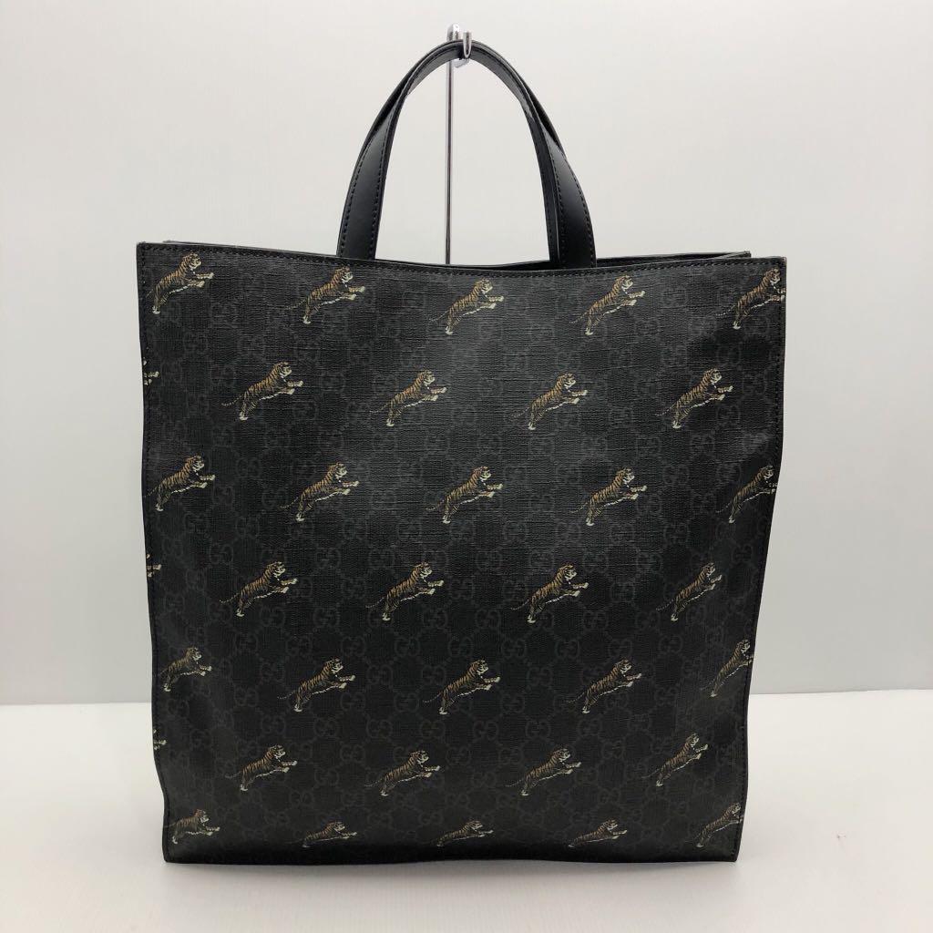 Gucci 495559 Tiger Supreme Black Tote Bag 207012026 Luxury Bags Wallets on Carousell
