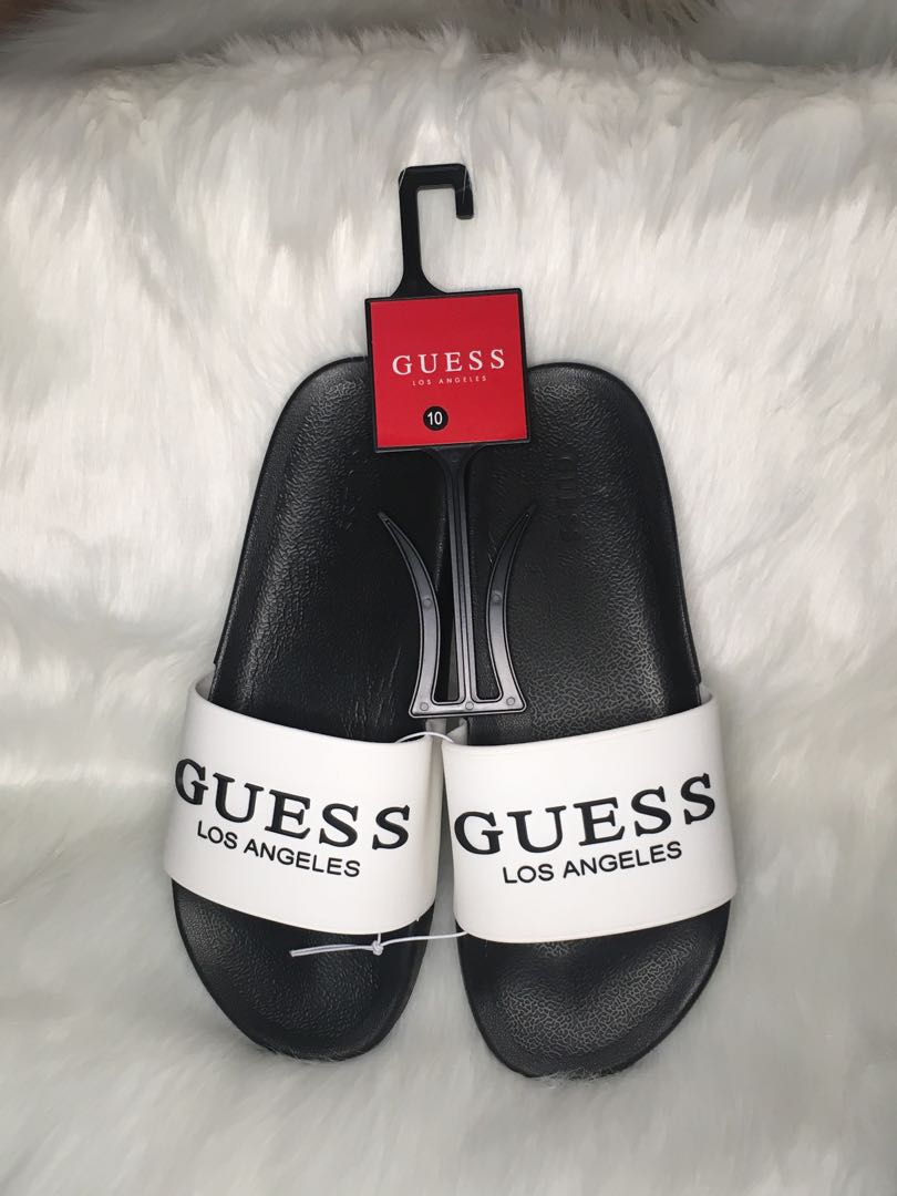 GUESS Mens Slides s. 11 Men s Fashion Footwear Slippers Slides on Carousell