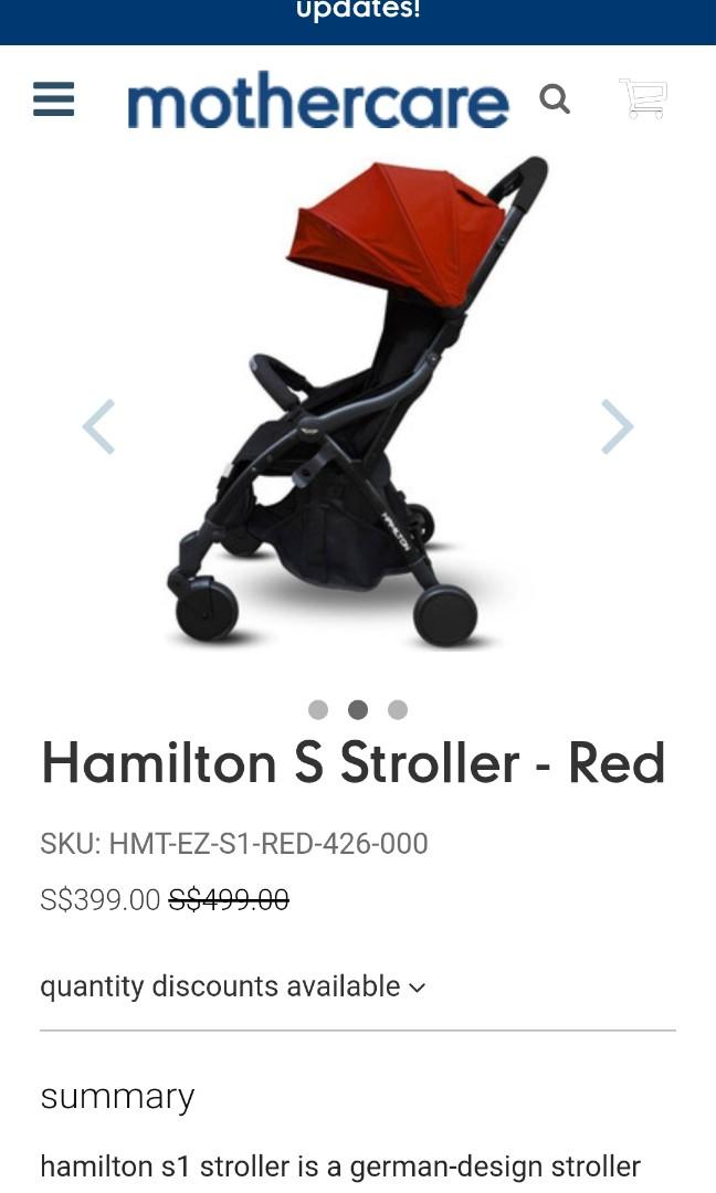 hamilton s1 stroller babies kids going out strollers on carousell