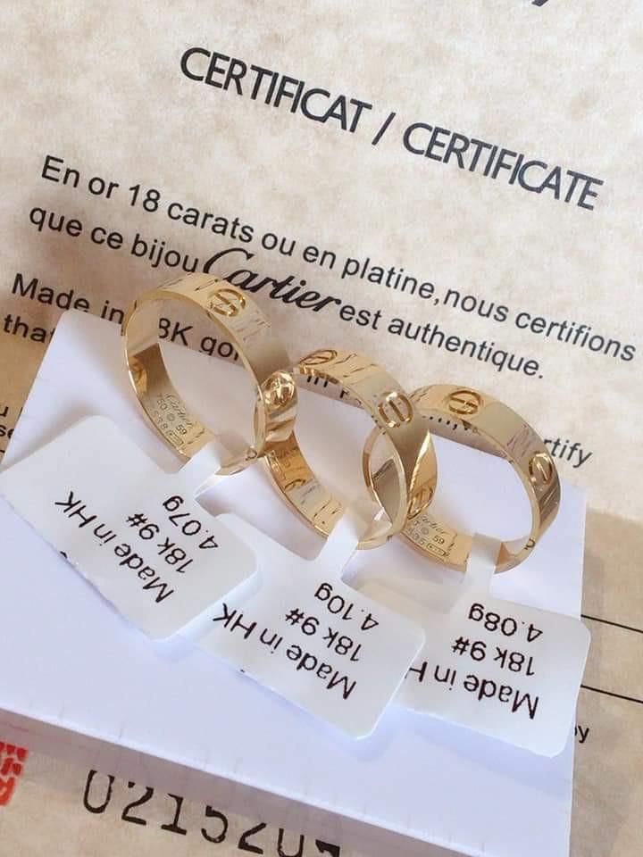 HK Setting Cartier Ring Women s Fashion Jewelry Organizers Rings on Carousell