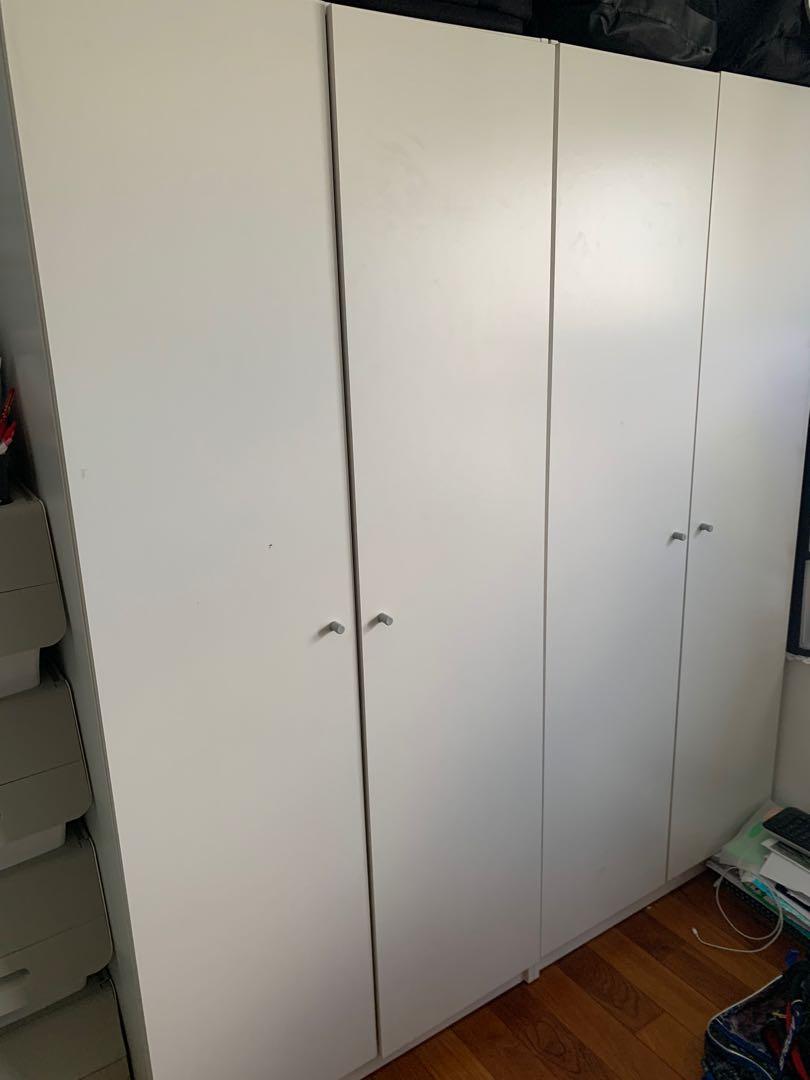 Ikea White 2door Cabinet Furniture Shelves Drawers On Carousell
