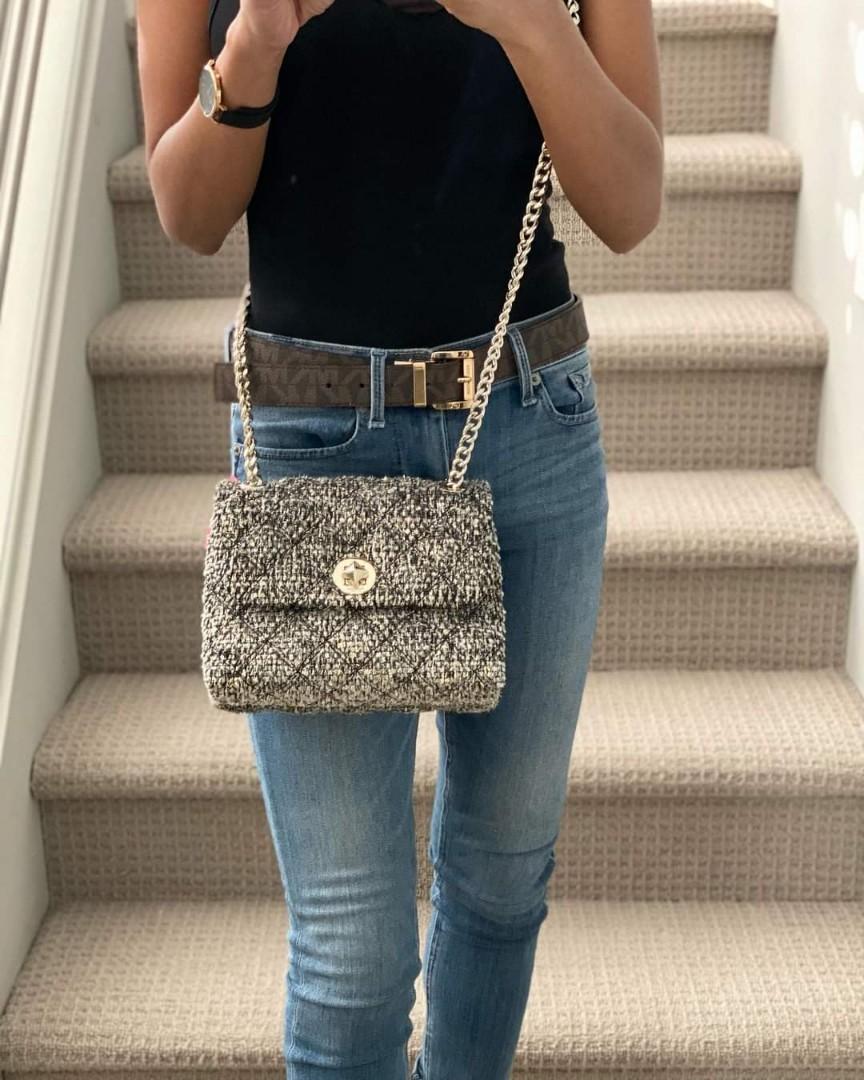 Natalia tweed sales medium flap shoulder