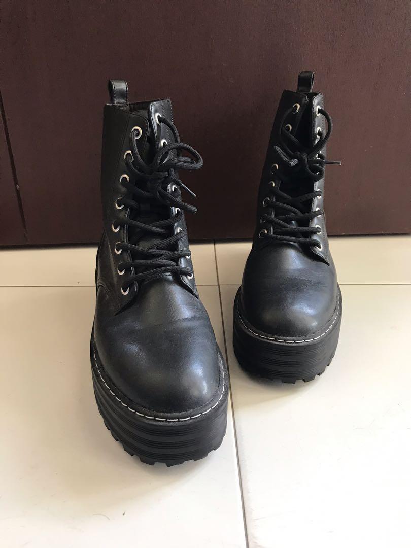 H&m lace up boots Clearance