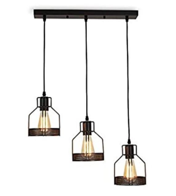 3 Light Vintage Industrial Pendant Fixture Metal Ceiling Lamp Hanging For Kitchen Island Table Dining Room M9007 Furniture Home Decor Lighting Supplies On Carou - 3 Pendant Ceiling Light Kitchen
