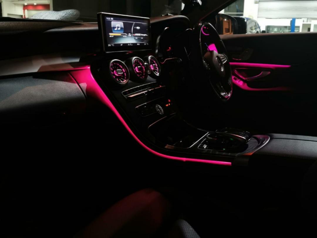 Merc FULL SET ambience/ambient light for aircon vent / duct 12/64