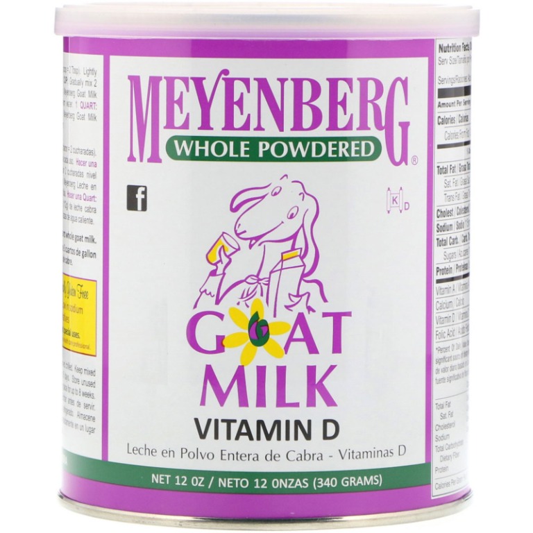 Ready Stock Meyenberg Goat Milk Whole Powdered Goat Milk 340g